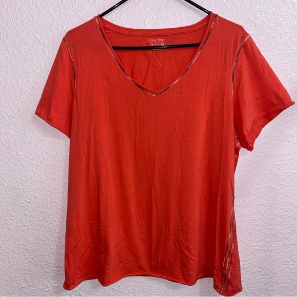Calvin Klein 1x bright coral tee shirt - Picture 1 of 2